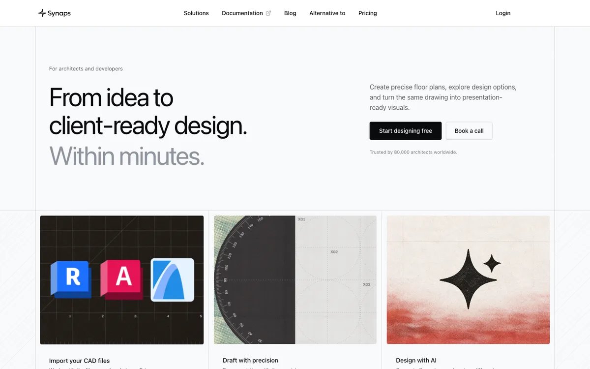 Synaps homepage hero, captured 29 September 2026.