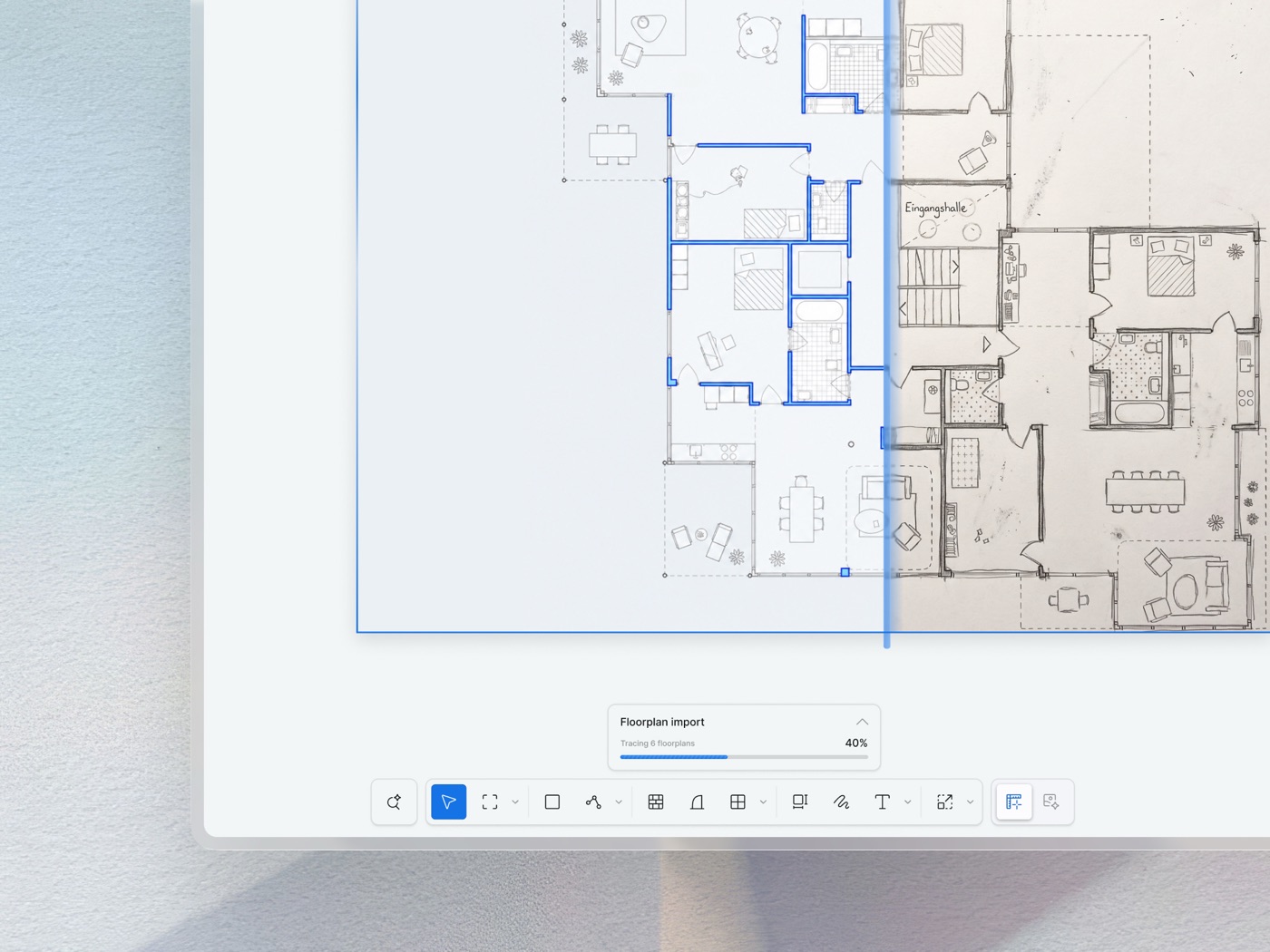 Make your existing floor plan editable
